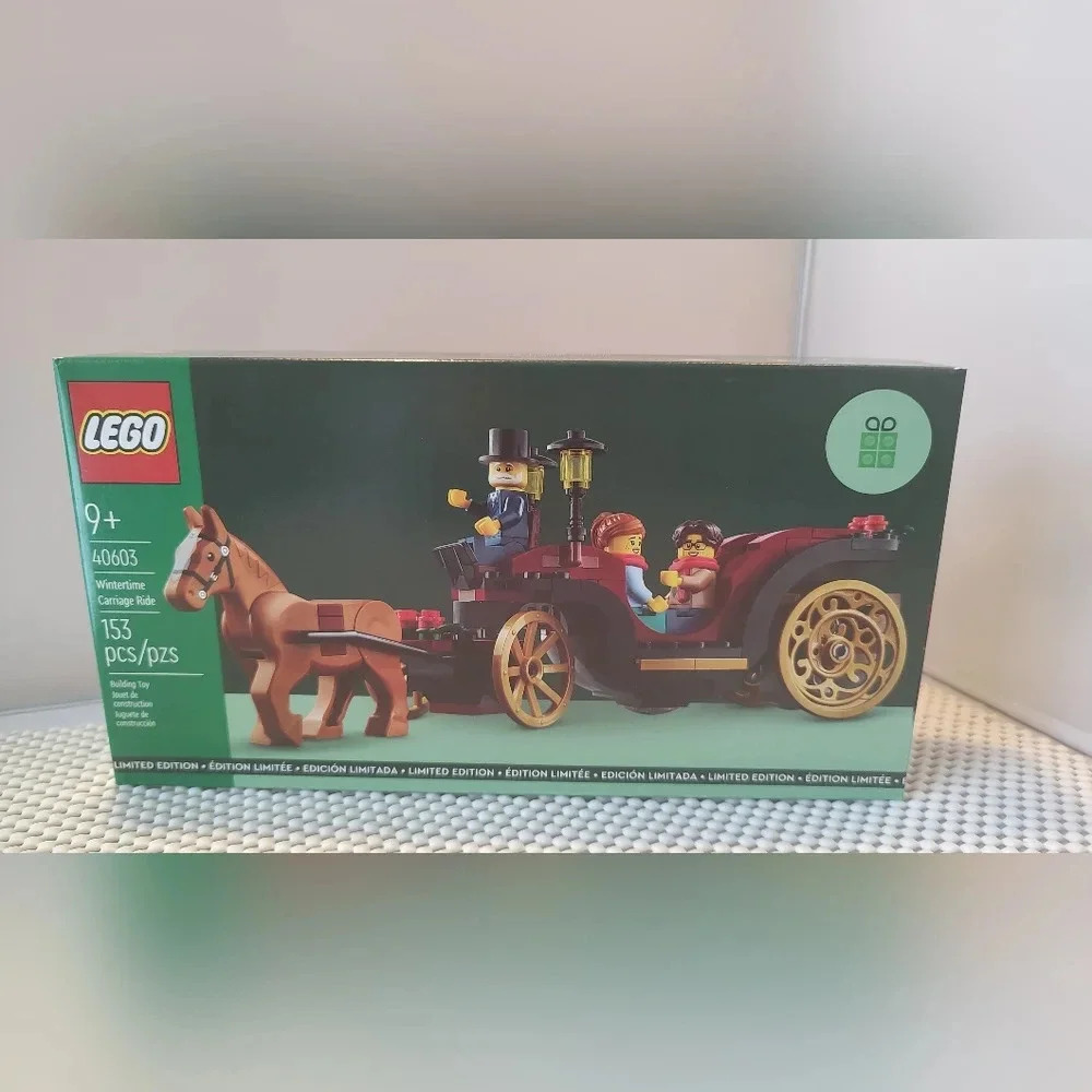 Lego 40603 Wintertime Carriage Ride Limited Edition NWT Building Toy Set